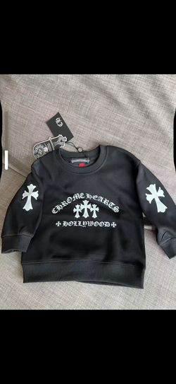 Toddler Chrome Heart Crew Neck $10