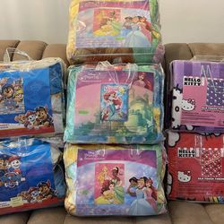 Children Twin Raschel Blankets 60” X 80”  & Silk Touch Throw 60” X 80”,