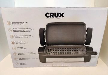 NEW IN BOX! CRUX Artisan Series 12"X16" SMOKELESS GRILL AND GRIDDLE
