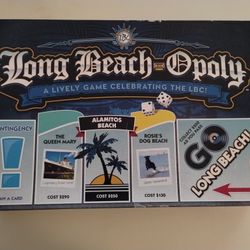 Long Beach California  Opoly Board Game Monopoly New (Open Box)