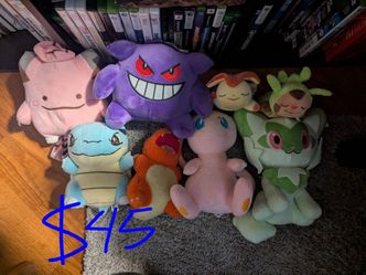 Pokémon Plush Stuffed Animals Lot of 8
