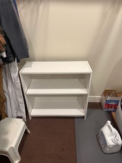White 3-Shelf Bookcase