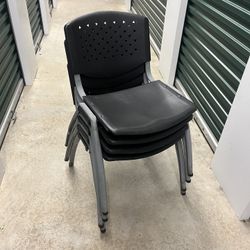 Set of 4 Stackable Office/Guest Chairs – Durable & Modern Design