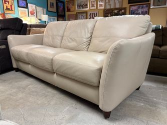 Cream Flare Arm 3-Seat Sofa