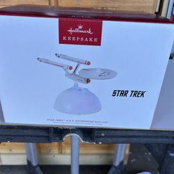 Collector 2023 Star Trek Table Top Light Up Christmas Decorations New In Box