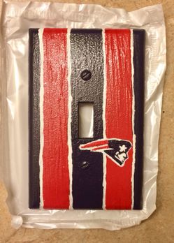 New England Patriots light switch cover