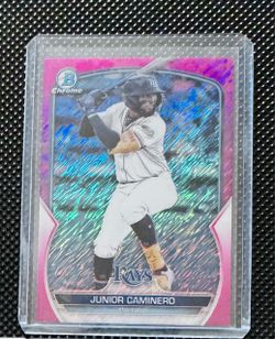 Bowman Chrome Junior Caminero Pink Refractor