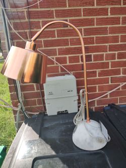 New rose gold marble lamp