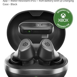 SteelSeries Arctis GameBuds for Xbox/PC/PS5/Switch/Mobile — Quick-Switch 2.4GHz+Bluetooth 5.3 — Active Noise Cancelling — Mobile App — Water Resistant