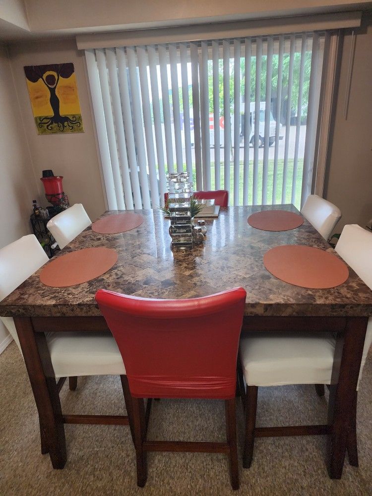 real marble counter table.