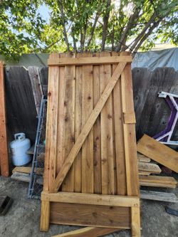 7ft Redwood Gate