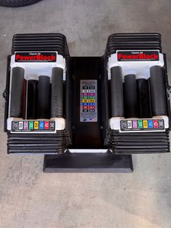 Powerblock adjustable dumbbells