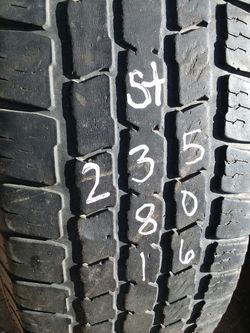 ST235 80 16 one good trailer tire for sale