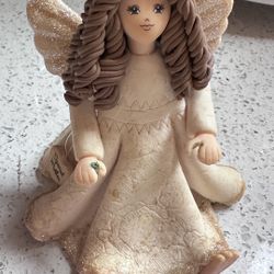 Elegant Cream Angel Figurine