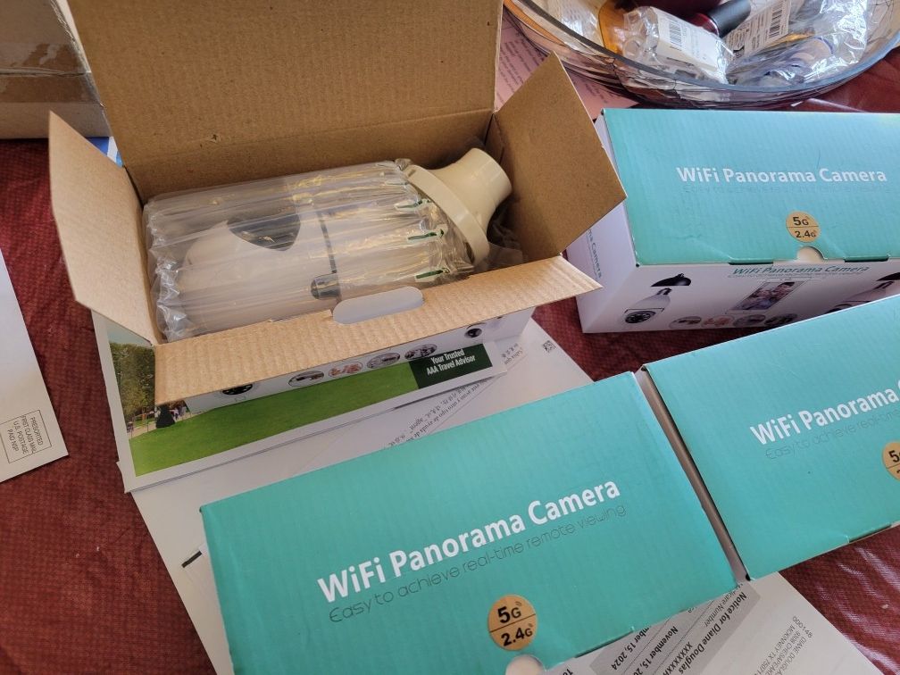 Panoramic Wifi Camera Light Bulbs