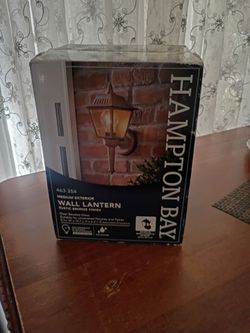W in box Hampton Bay Wall Lantern