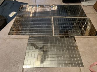 5 Oversized Crafting  Sheets Of Mirrored Tiles For I Crafting $10 For All 