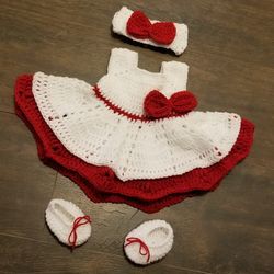 Valentine Dress Outfit Newborn Baby 