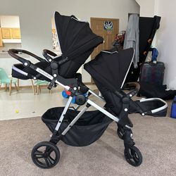 Mockingbird Single To Double Stroller, + Infant Insert