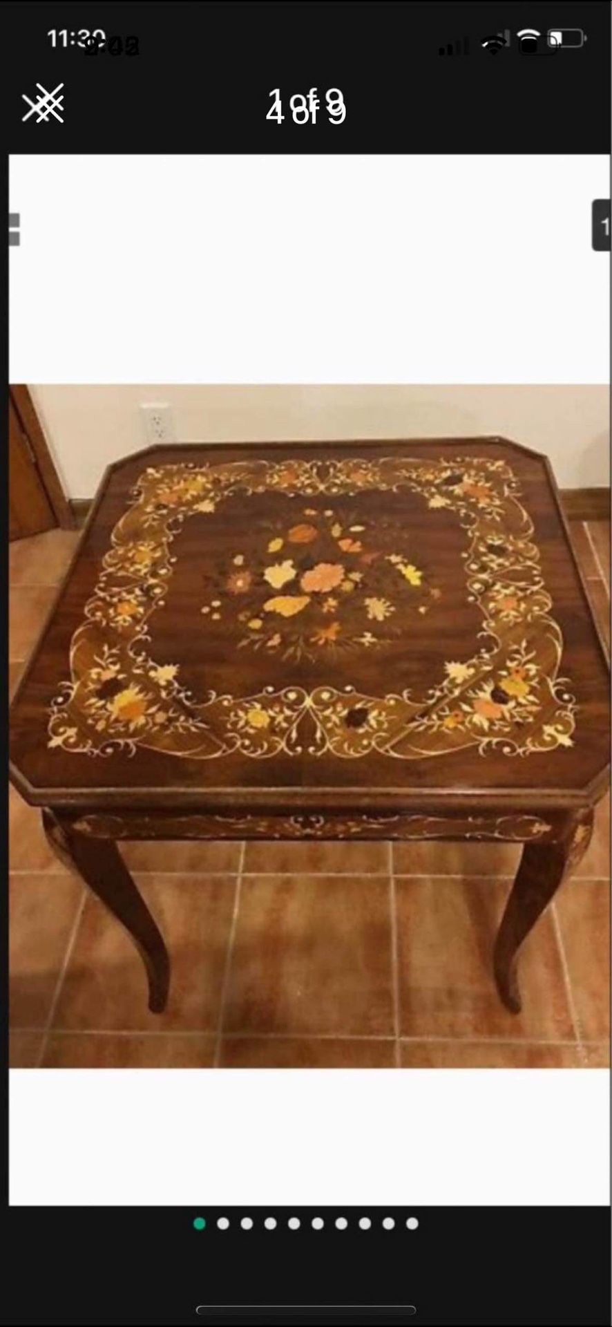 Vintage Italian Gaming Table