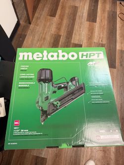 Metabo HPT 18V MultiVolt Brushless 1-1/2" Metal Connector Nailer, Cordless Air Spring Nailer with 18V 4.0Ah Battery, Lightweight Design, 600 Nails Per