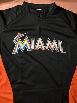 Miami Marlins Quarter-Zip Pullover Shirt