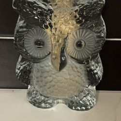 Vintage Viking Glass Owl