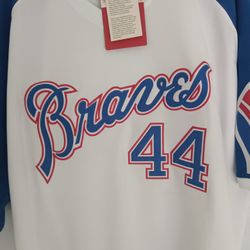 Classic Braves XXL Hank Aaron Jersey 