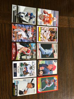 Assorted Football and Baseball Cards