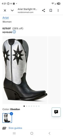 Ariat black boots size 8