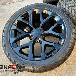 22" GMC Sierra Yukon Denali Cadillac Escalade 6x5.5 Wheels Tires Rims