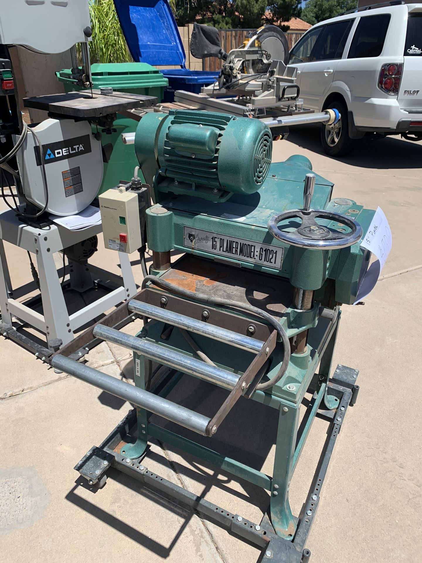 Grizzly 15” planer Machine model g1021 for Sale in Mesa, AZ OfferUp