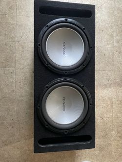 Dual Kenwood Subwoofers in Ported Box