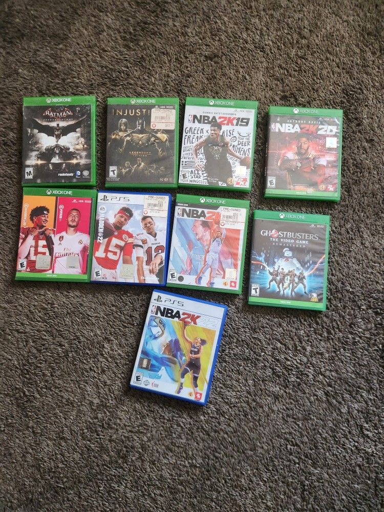 XBox ONE, PS5, 9game BUNDLE