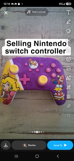 Nintendo Switch Princess Peach Controller
