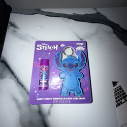 Stitch Sweet Cherry Scented Lip Balm & Keychain