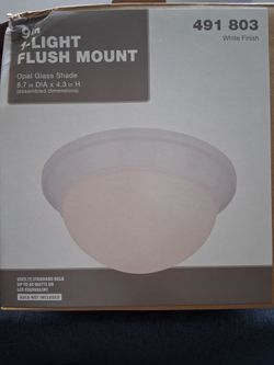 9-Inch Flush Mount Ceiling Light White