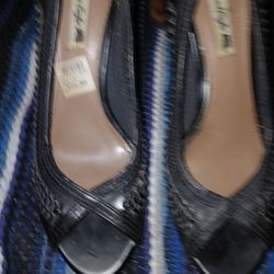 Black American Eagle Ladies High Heels Sz 10