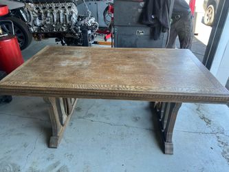 Solid wood table