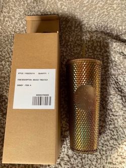 Disneyland Geometric Starbucks® Tumbler with Straw – Gold