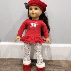 American Girl Doll Holiday Pajama Set 