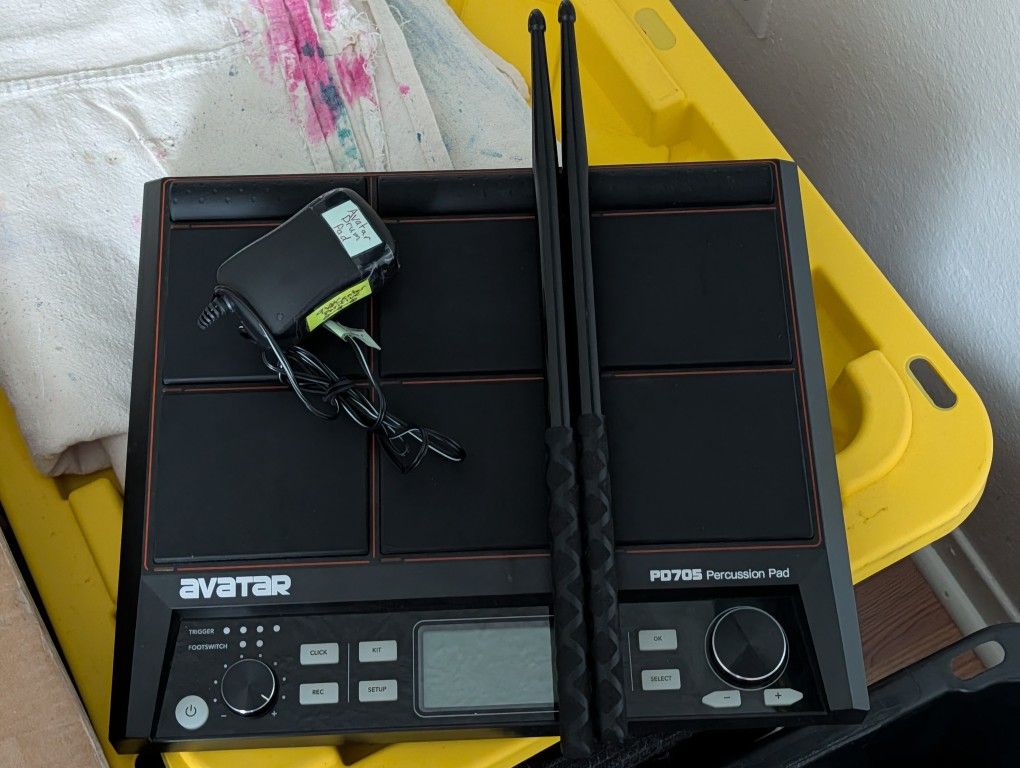 Avatar PD705 digital electronic drum, percussion, and sample trigger pad 