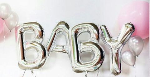 BABY shower foil balloons