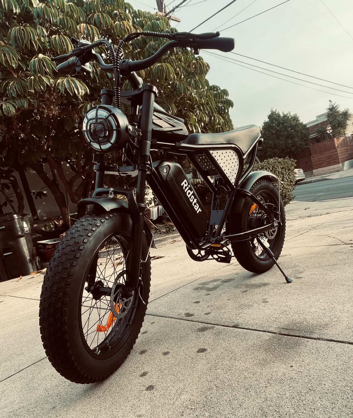 Ridstar Bicicleta eléctrica para adultos, bicicleta de montaña de 1200 W, 30 mph, 48 V, 15.6 AH, 20 pulgadas, bicicleta eléctrica de suspensión comple