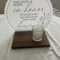 Memorial candle Holder