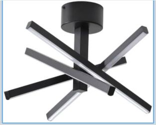 LED Ceiling Light Fixture, Close to Ceiling Light with Acrylic Lampshade,
