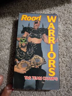Vintage low warriors tag team champs VHS tape