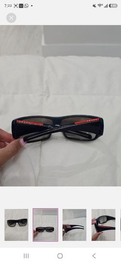 Prada Sport Sunglasses Navy Red Detail