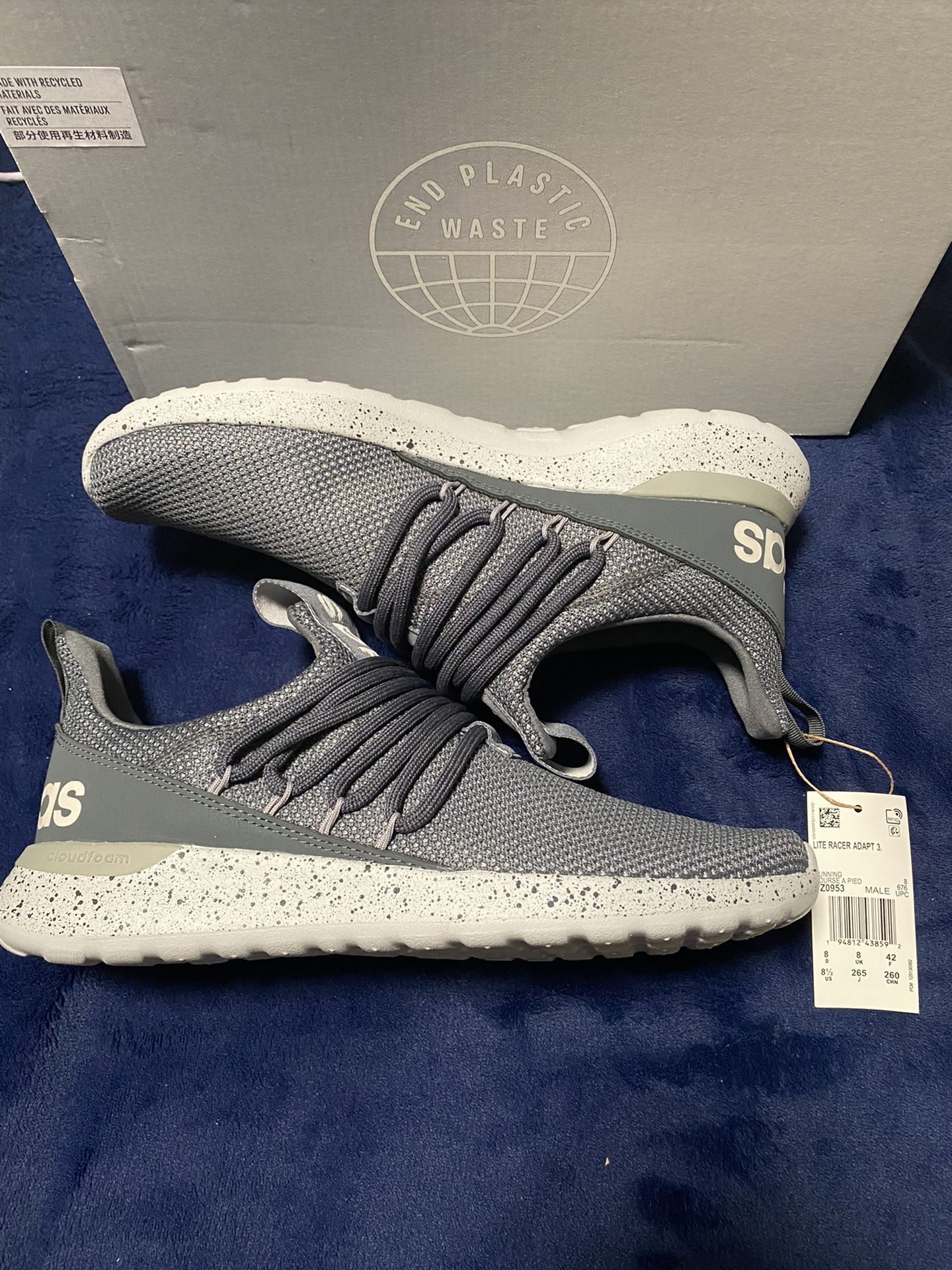 Adidas Lite Racer Adapt 3.0 Size 8.5 Men