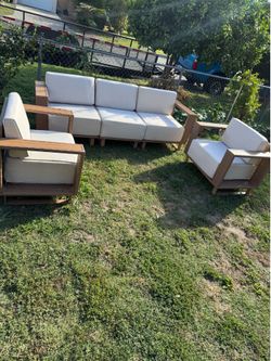Patio sofa set